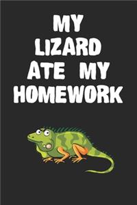 My Lizard Ate My Homework Notebook