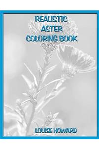 Realistic Aster Coloring Book