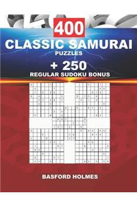 400 CLASSIC SAMURAI PUZZLES + 250 regular Sudoku BONUS