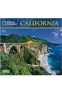 National Geographic California 2018 Wall Calendar