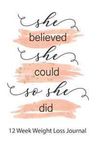 She Believed She Could So She Did Weight Loss Journal
