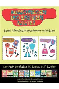 Bastel-Arbeitsblätter ausschneiden und einfügen