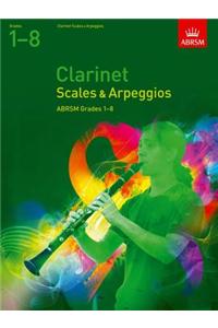 Clarinet Scales & Arpeggios, ABRSM Grades 1-8