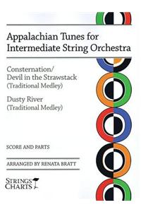 Dusty River and Consternation: Appalachian Tunes: String Charts