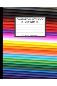 Unruled Composition Notebook 8