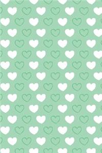 Bullet Journal Notebook Hearts Pattern 3