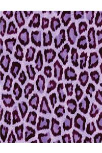 Purple Leopard Print Notebook