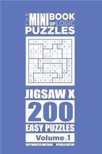 Mini Book of Logic Puzzles - Jigsaw X 200 Easy (Volume 1)