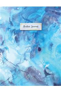 Bullet Journal: Blue Marble, Marble Notebook, Marble Ink, Gift for Girls, Bullet Journal and Sketch Book, Notebook Dot Grid, Composition Book, Journal, 8.5 X 11 Inch 110 Page, Grid