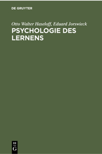 Psychologie Des Lernens