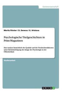 Psychologische Titelgeschichten in Print-Magazinen