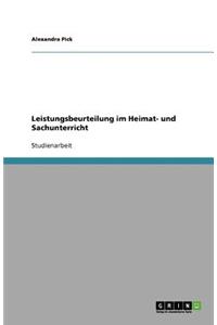 Leistungsbeurteilung Im Heimat- Und Sachunterricht