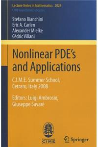 Nonlinear Pde's and Applications