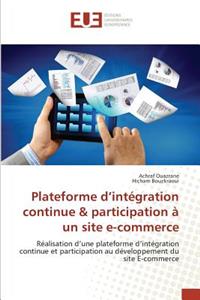 Plateforme d'Intégration Continue Participation À Un Site E-Commerce