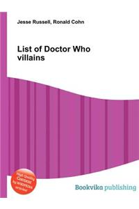 List of Doctor Who Villains