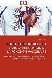 Role de L Endotheline-1 Dans La R�gulation de la Fonction Vasculaire