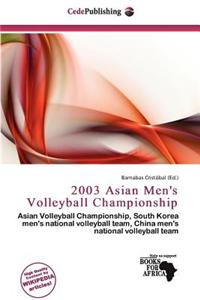 2003 Asian Men's Volleyball Championship