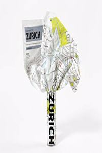 Zurich Crumpled City Map