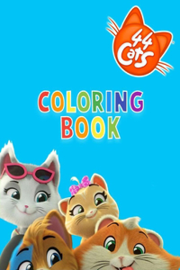 44 Cats Coloring Book