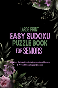 Large Print Easy Sudoku Puzzle Book for Seniors