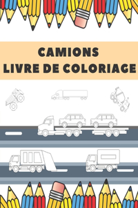 Camions Livre De Coloriage