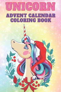 Unicorn Advent Calendar Coloring Book