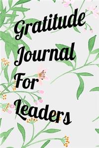 Gratitude Journal For Leaders