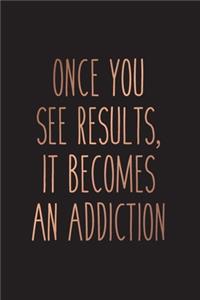 Once you see results, it becomes an addiction Daily Fitness Planner Strength Training and Sleep tracker