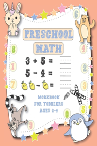 Preschool Math Workbook For Toddlers Ages 2-4