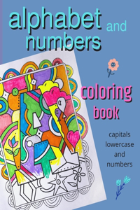 Alphabet and Numbers coloring book