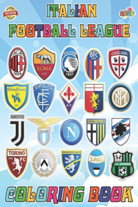 Italian Football League Coloring Book for Fan Teen Men Women