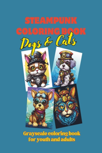 Steampunk Coloring Book - Dogs & Cats