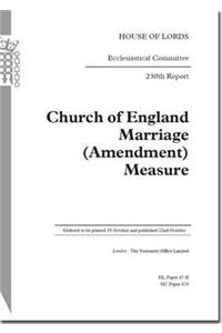 Church of England Marriage (Amendment) Measure