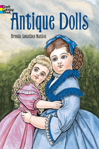 Antique Dolls Colouring Book