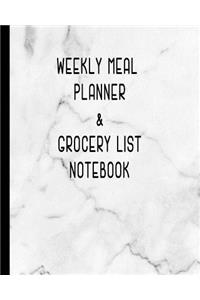 Weekly Meal Planner & Grocery List Notebook
