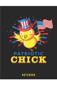 Patriotic Chick Notebook