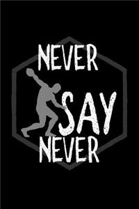 Never say never