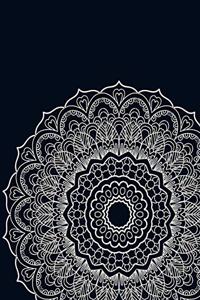 Hand Drawn Mandala Notebook Floral Journal 8.5X11 Lined 120 Pages