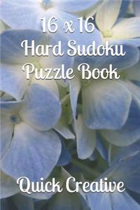 16 x 16 Hard Sudoku Puzzle Book