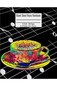 Blank Sheet Music Notebook