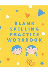 Blank Spelling Practice Workbook