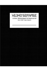 MILLIMETERPAPIER 120 Seiten - Mathematikpapier -vier Quadrate pro Zoll 8.5 x 11 Zoll / 21.59 x 27.94 cm