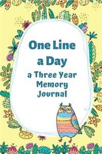 One Line A Day A Three Year Memory Journal