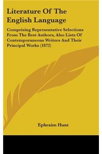 Literature Of The English Language