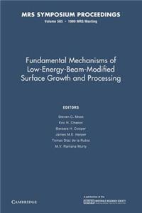 Fundamental Mechanisms of Low-Energy-Beam Modified Surface Growth and Processing: Volume 585