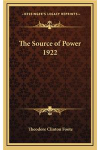 The Source of Power 1922