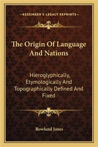 Origin of Language and Nations