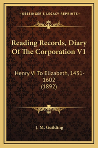 Reading Records, Diary Of The Corporation V1