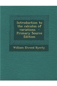 Introduction to the Calculus of Variations