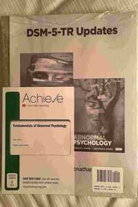Loose-Leaf Version for Fundamentals of Abnormal Psychology & Achieve for Fundamentals of Abnormal Psychology (1-Term Access)